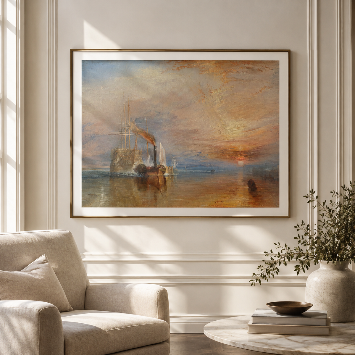 The Fighting Temeraire – J.M.W. Turner, Premium Print