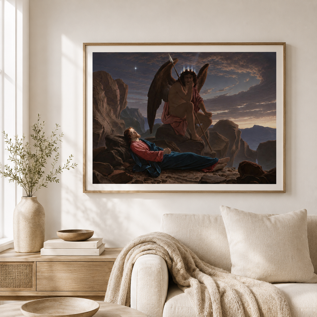 Satan Watching the Sleep of Christ – Sir Joseph Noel Paton, Premium Print