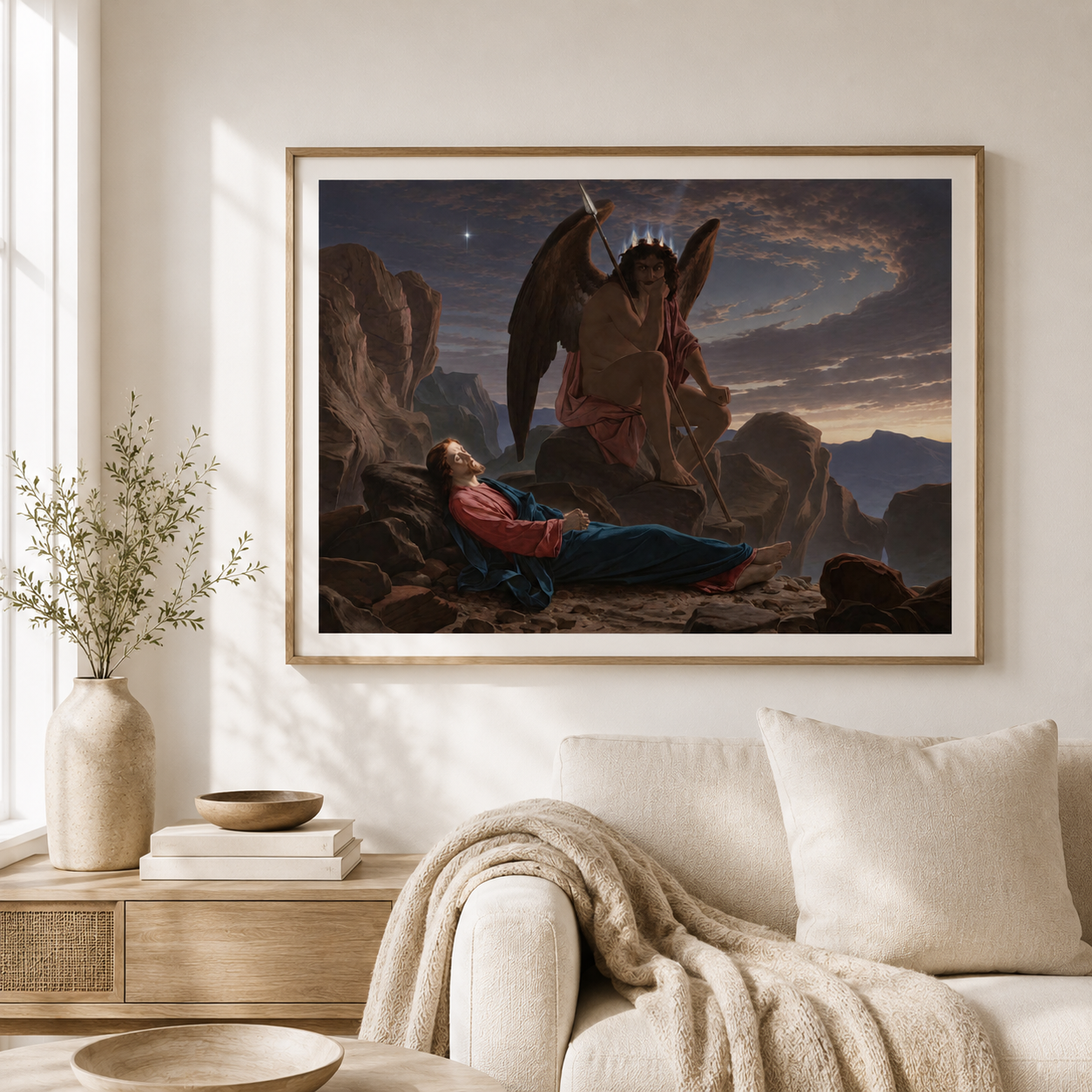 Satan Watching the Sleep of Christ – Sir Joseph Noel Paton, Premium Print