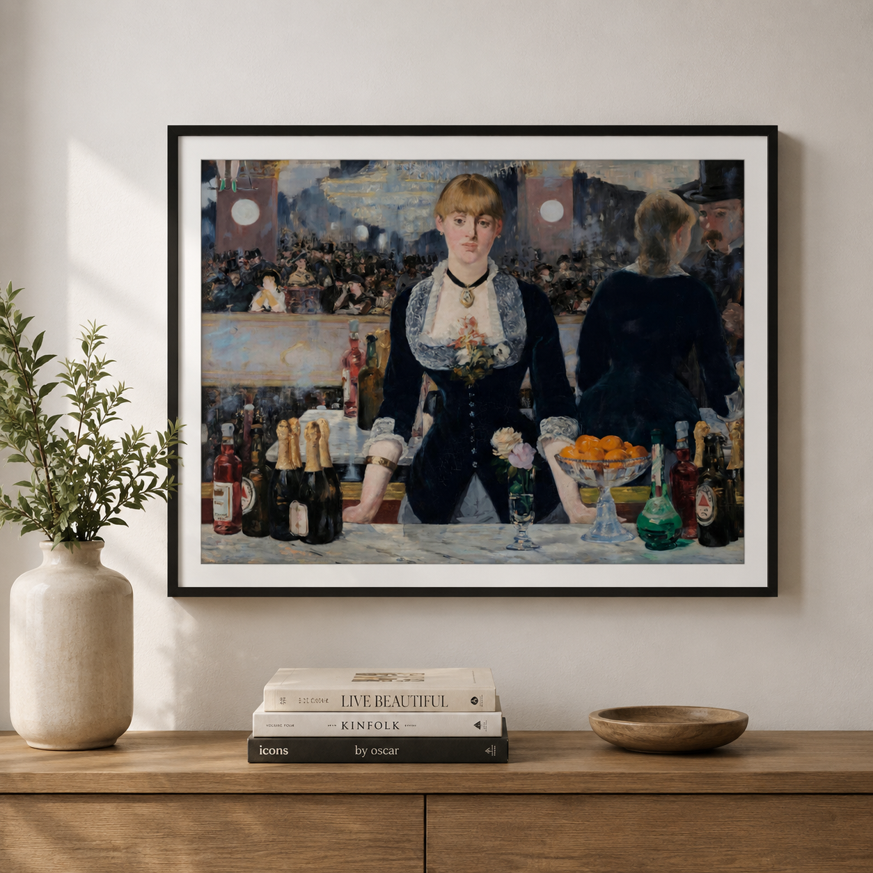 A Bar at the Folies-Bergère – Édouard Manet, Premium Print