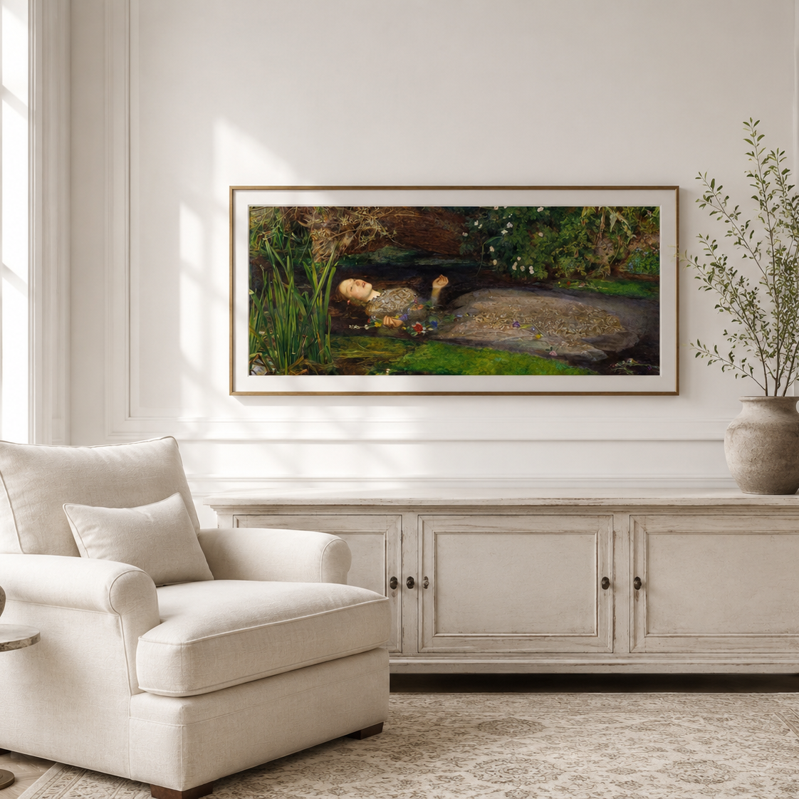 Ophelia – John Everett Millais, Premium Print