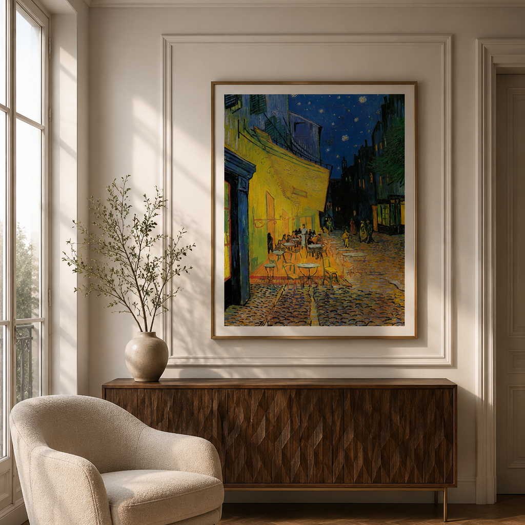 Café Terrace at Night – Vincent van Gogh, Premium Print