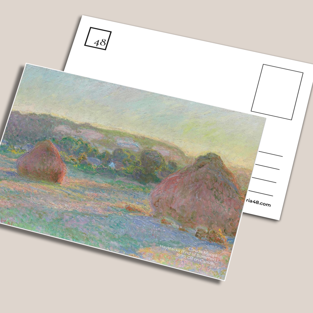 Haystacks (End of Summer) - Claude Monet, Set of 10 Postcards