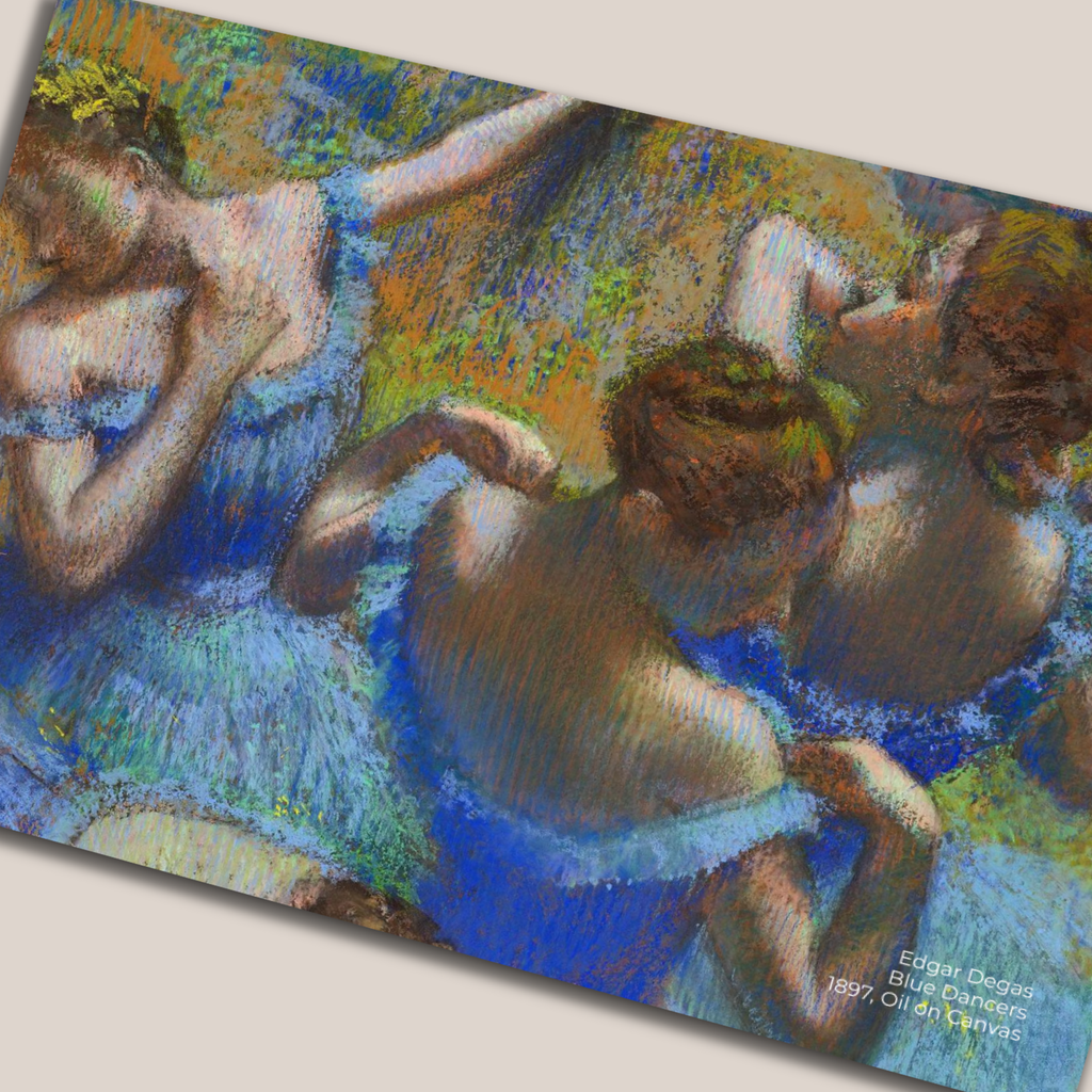 Blue Dancers - Edgar Degas, Set of 10 Postcards