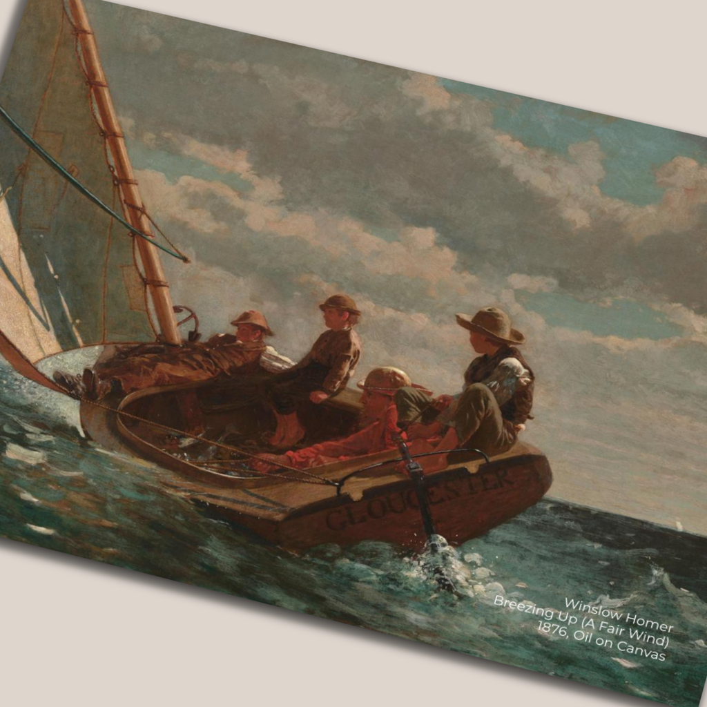 Breezing Up (A Fair Wind) - Winslow Homer, Set of 10 Postcards