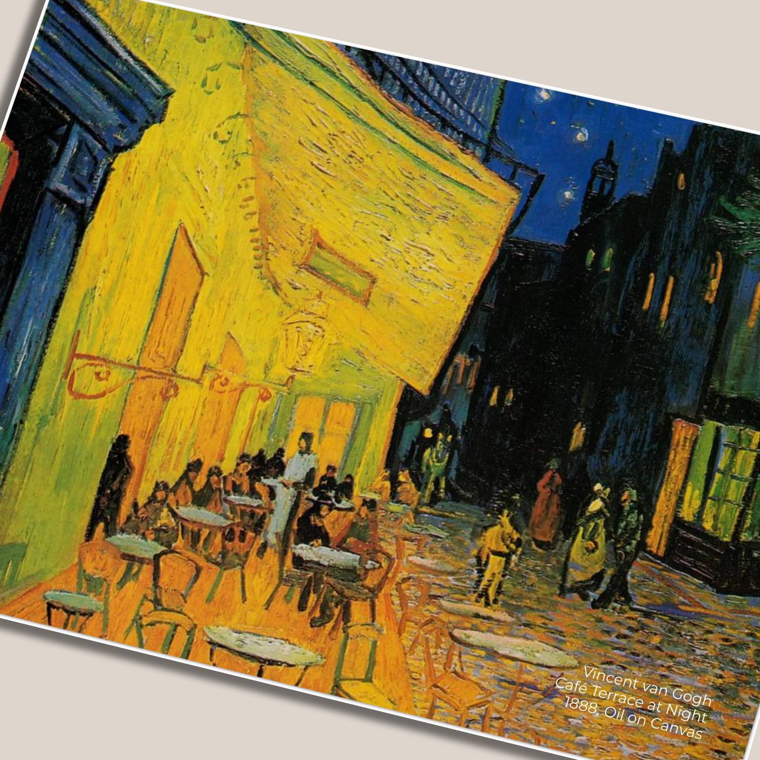 Taras kawiarni w nocy (Terrasse du café le soir) - Vincent van Gogh, Zestaw 10 Pocztówek